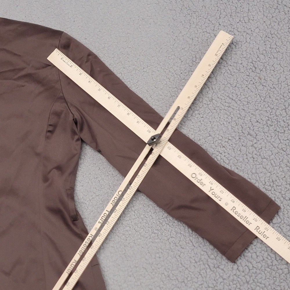 St John Jacket Womens Small Brown Sport Structured Gold Button Military‎ Pockets - Picture 14 of 16